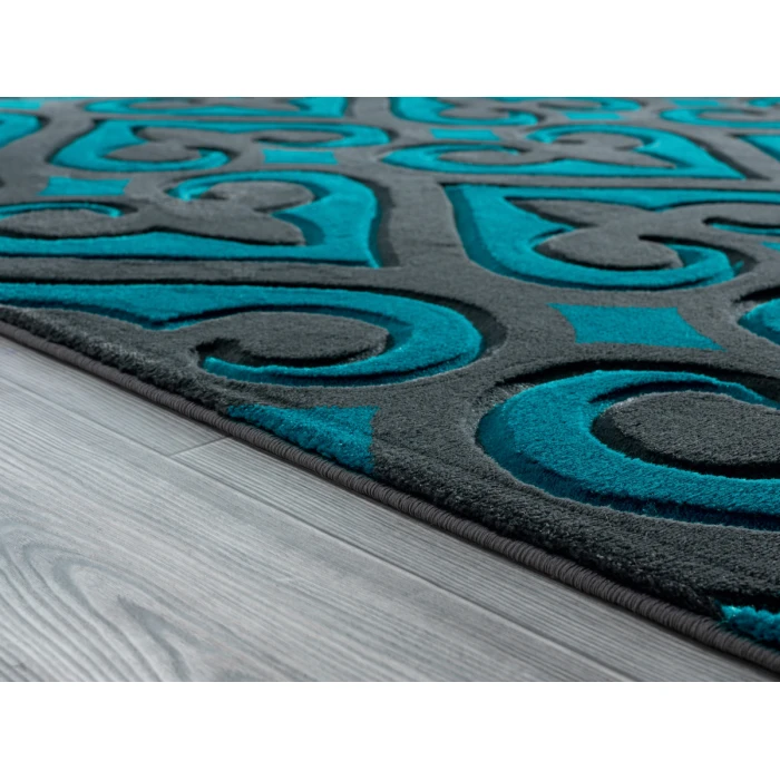 United Weavers Bristol Turquoise 2050-11469 7 ft. 10 in. X 10 ft. 6 in. Rectangle Rug