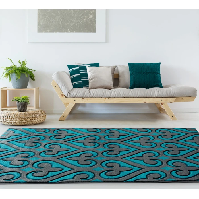 United Weavers Bristol Turquoise 2050-11469 7 ft. 10 in. X 10 ft. 6 in. Rectangle Rug