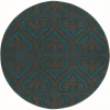 United Weavers Bristol Turquoise 2050-11469 7 ft. 10 in. Round Round Rug
