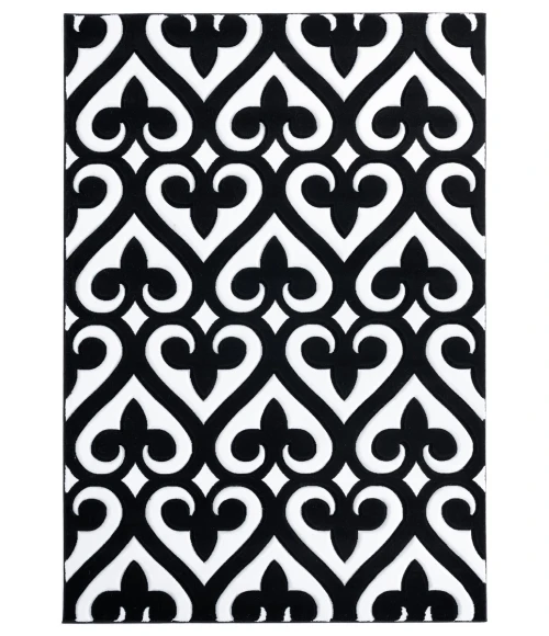 United Weavers Bristol Black 2050-11470 1 ft. 10 in. X 2 ft. 8 in. Rectangle Rug