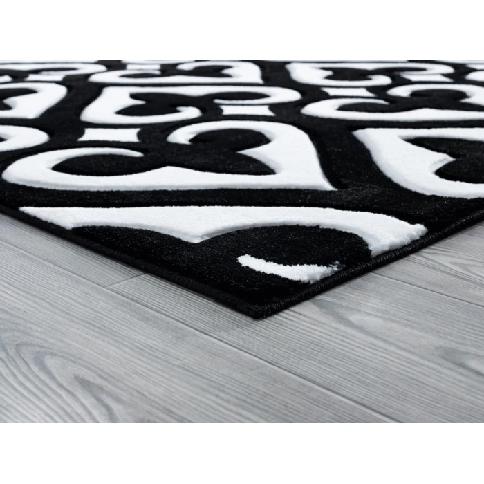 United Weavers Bristol Black 2050-11470 2 ft. 7 in. X 7 ft. 4 in. Rectangle Rug