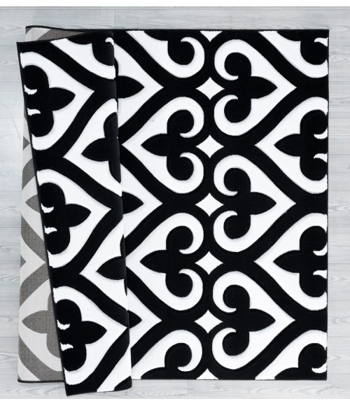 United Weavers Bristol Black 2050-11470 1 ft. 10 in. X 2 ft. 8 in. Rectangle Rug