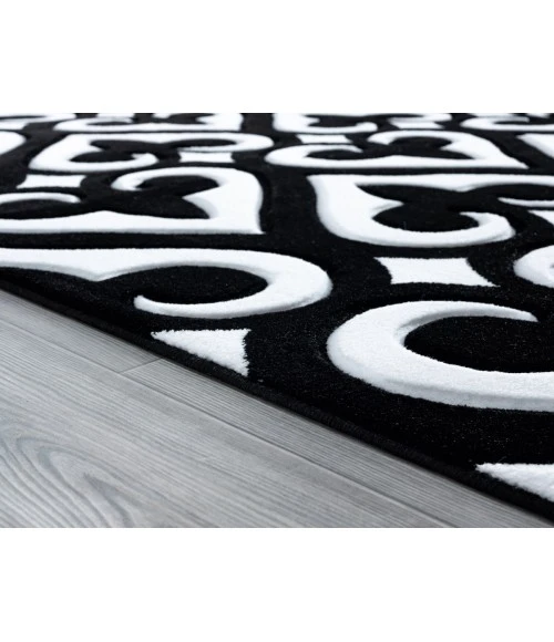 United Weavers Bristol Black 2050-11470 1 ft. 10 in. X 2 ft. 8 in. Rectangle Rug