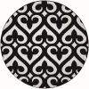 United Weavers Bristol Black 2050-11470 7 ft. 10 in. Round Round Rug