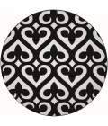 United Weavers Bristol Black 2050-11470 7 ft. 10 in. Round Round Rug