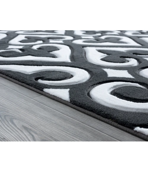 United Weavers Bristol Grey 2050-11472 7 ft. 10 in. X 10 ft. 6 in. Rectangle Rug