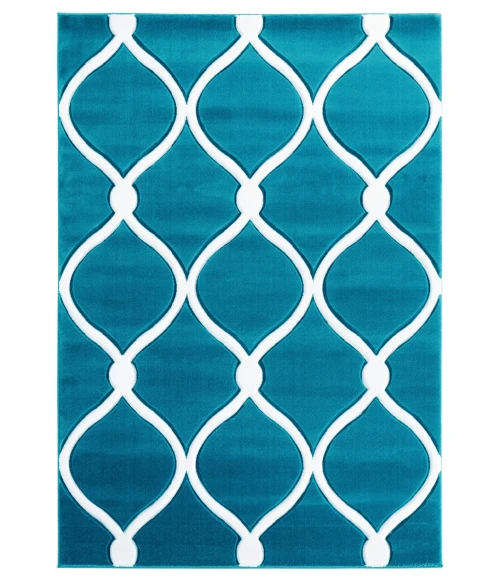 United Weavers Bristol Turquoise 2050-11569 1 ft. 10 in. X 2 ft. 8 in. Rectangle Rug
