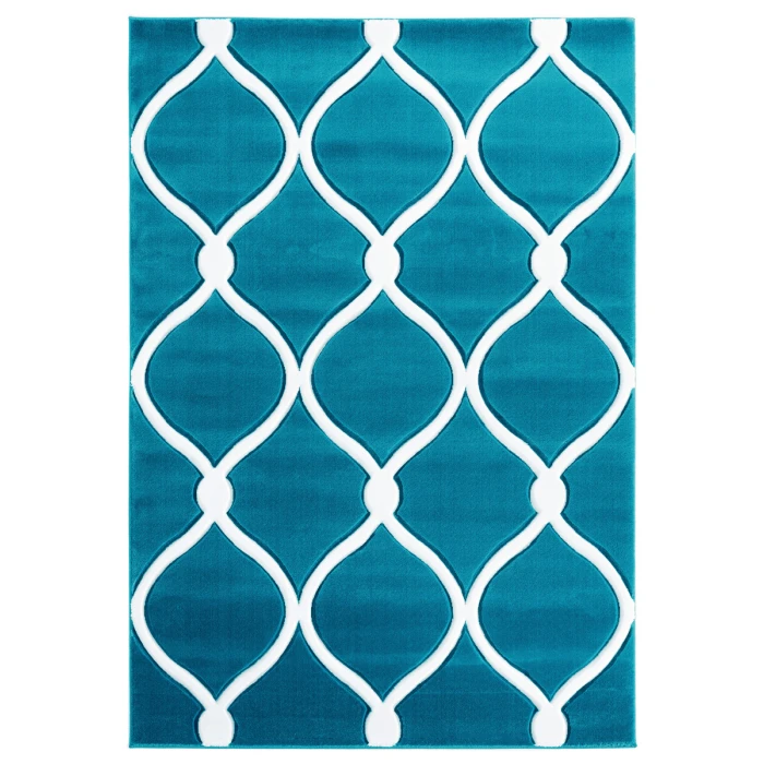 United Weavers Bristol Turquoise 2050-11569 1 ft. 10 in. X 2 ft. 8 in. Rectangle Rug