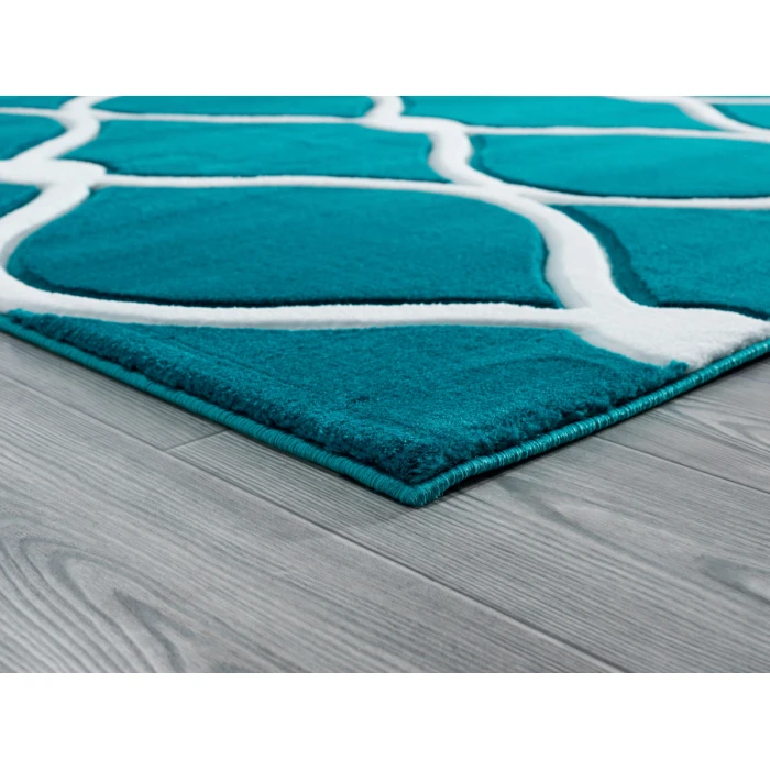 United Weavers Bristol Turquoise 2050-11569 1 ft. 10 in. X 2 ft. 8 in. Rectangle Rug