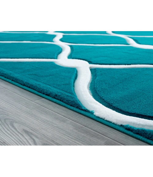 United Weavers Bristol Turquoise 2050-11569 1 ft. 10 in. X 2 ft. 8 in. Rectangle Rug