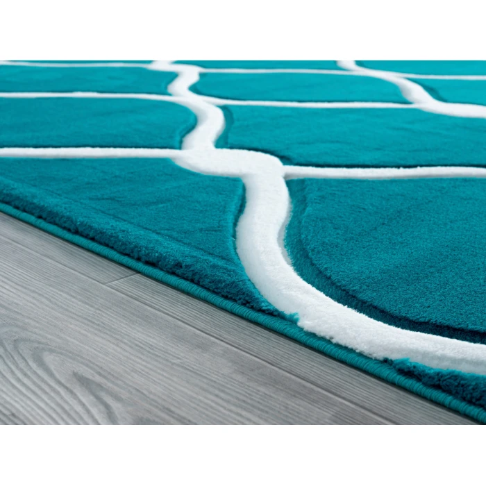 United Weavers Bristol Turquoise 2050-11569 1 ft. 10 in. X 2 ft. 8 in. Rectangle Rug