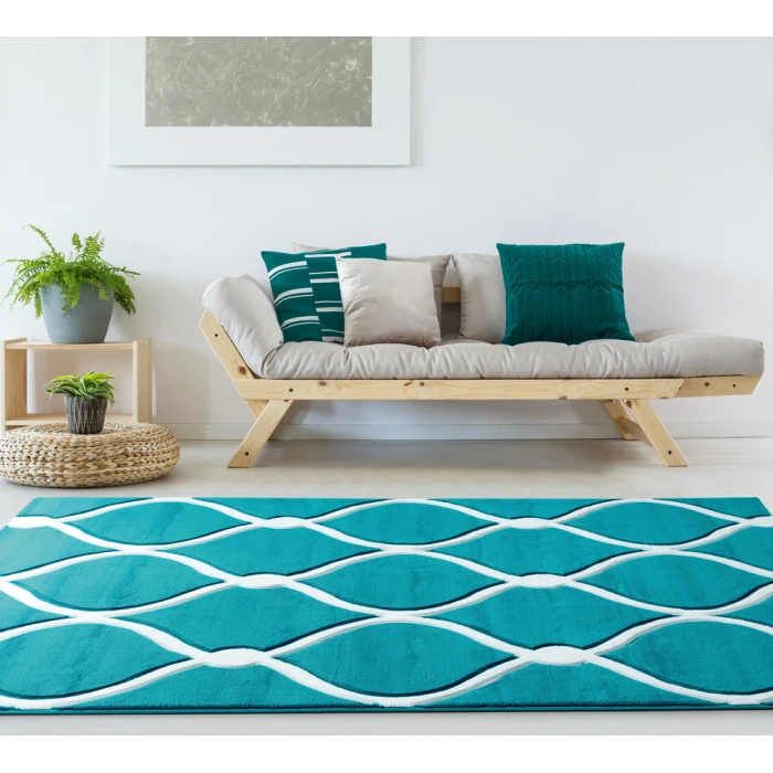 United Weavers Bristol Turquoise 2050-11569 1 ft. 10 in. X 2 ft. 8 in. Rectangle Rug