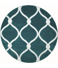 United Weavers Bristol Turquoise 2050-11569 7 ft. 10 in. Round Round Rug