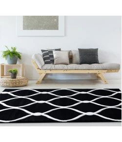 United Weavers Bristol Black 2050-11570 1 ft. 10 in. X 2 ft. 8 in. Rectangle Rug