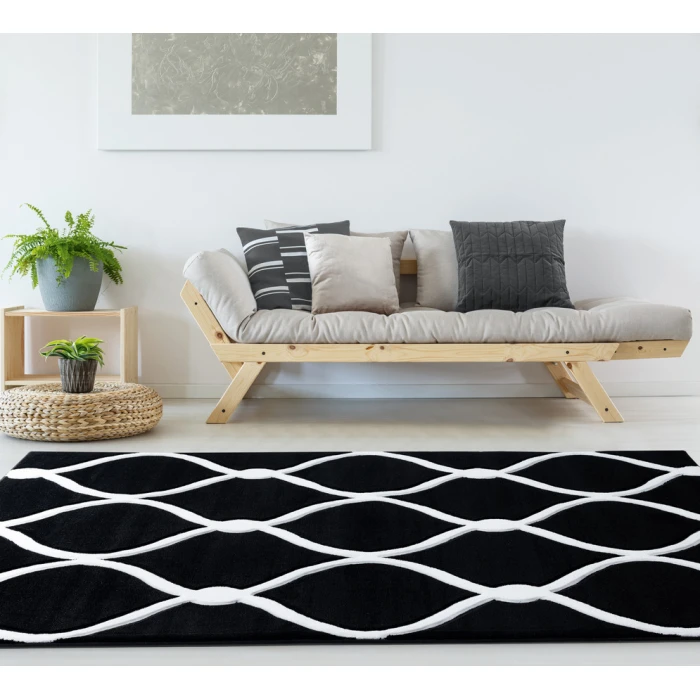 United Weavers Bristol Black 2050-11570 2 ft. 7 in. X 4 ft. 2 in. Rectangle Rug
