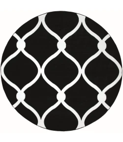 United Weavers Bristol Black 2050-11570 7 ft. 10 in. Round Round Rug