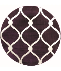 United Weavers Bristol Plum 2050-11582 7 ft. 10 in. Round Round Rug