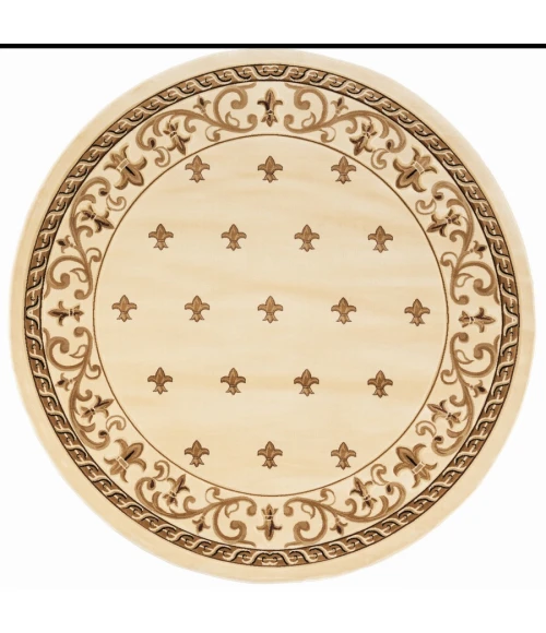 United Weavers Bristol Beige 2050-11626 7 ft. 10 in. Round Round Rug
