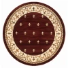 United Weavers Bristol Burgundy 2050-11634 7 ft. 10 in. Round Round Rug