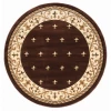 United Weavers Bristol Brown 2050-11650 7 ft. 10 in. Round Round Rug