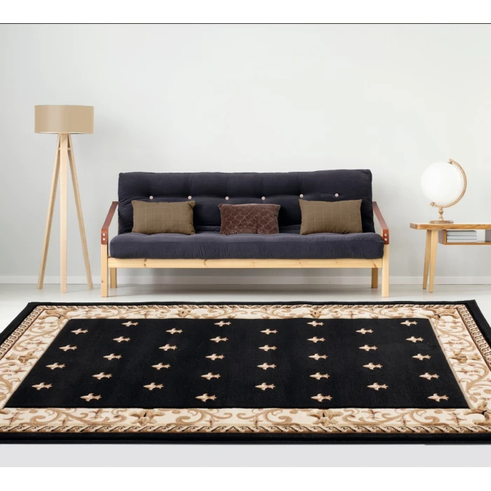 United Weavers Bristol Black 2050-11670 2 ft. 7 in. X 7 ft. 4 in. Rectangle Rug