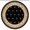 United Weavers Bristol Black 2050-11670 7 ft. 10 in. Round Round Rug