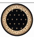 United Weavers Bristol Black 2050-11670 7 ft. 10 in. Round Round Rug