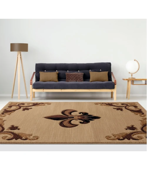 United Weavers Bristol Beige 2050-11726 7 ft. 10 in. Round Round Rug