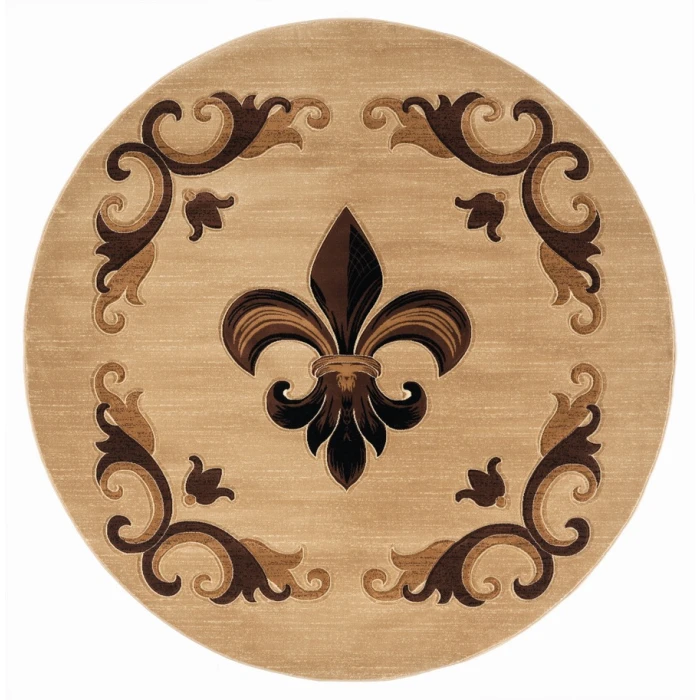 United Weavers Bristol Beige 2050-11726 7 ft. 10 in. Round Round Rug