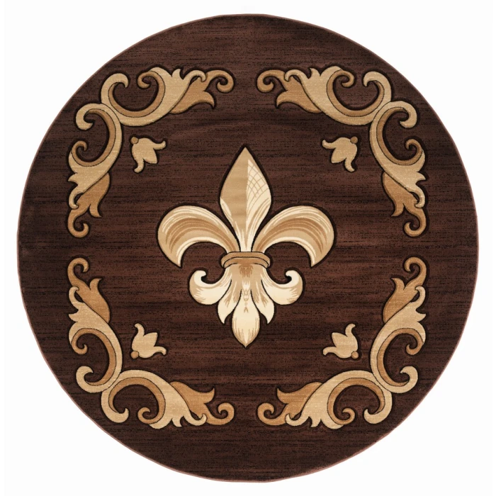 United Weavers Bristol Brown 2050-11750 7 ft. 10 in. Round Round Rug