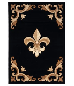 United Weavers Bristol Black 2050-11770 1 ft. 10 in. X 2 ft. 8 in. Rectangle Rug