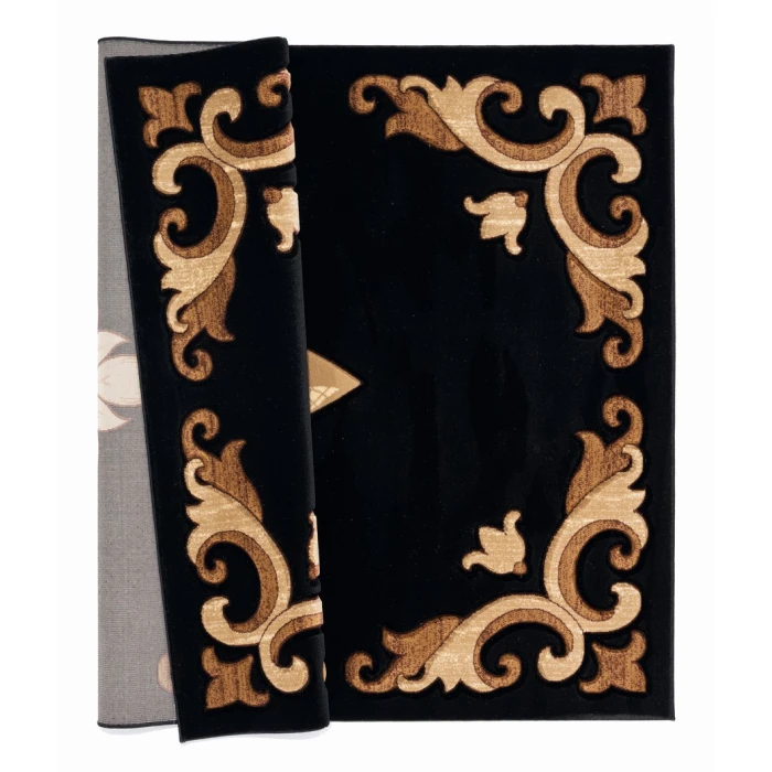 United Weavers Bristol Black 2050-11770 1 ft. 10 in. X 2 ft. 8 in. Rectangle Rug