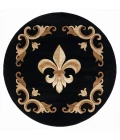 United Weavers Bristol Black 2050-11770 7 ft. 10 in. Round Round Rug
