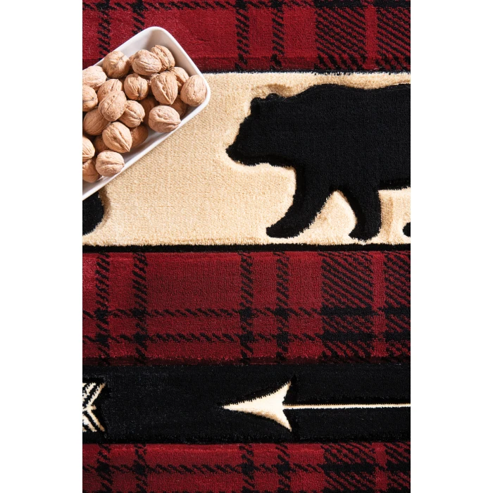 United Weavers Cottage Burgundy 2055-41434 2 ft. 7 in. X 7 ft. 4 in. Rectangle Rug