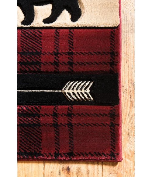 United Weavers Cottage Burgundy 2055-41434 7 ft. 10 in. X 10 ft. 6 in. Rectangle Rug