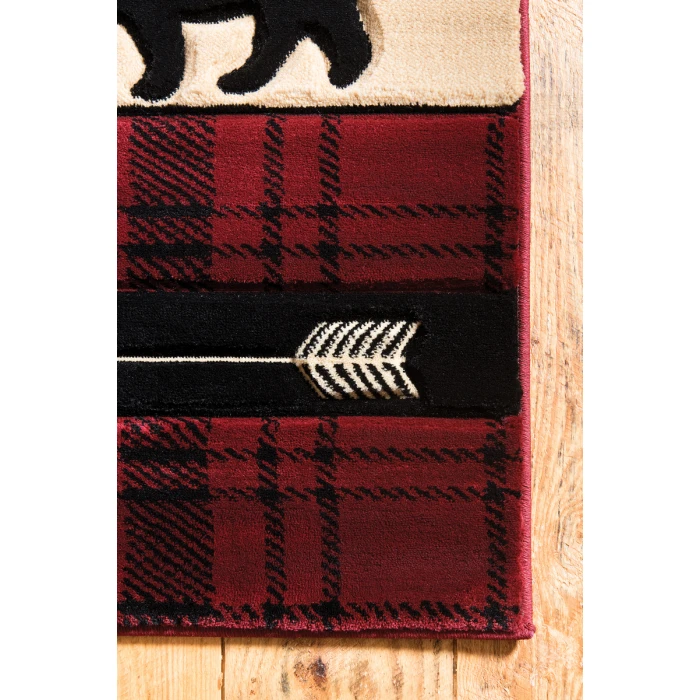 United Weavers Cottage Burgundy 2055-41434 2 ft. 7 in. X 7 ft. 4 in. Rectangle Rug
