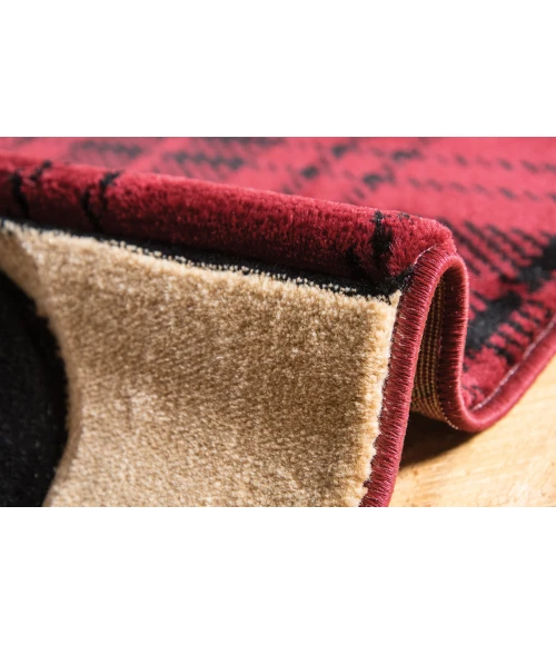 United Weavers Cottage Burgundy 2055-41434 7 ft. 10 in. X 10 ft. 6 in. Rectangle Rug