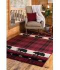 United Weavers Cottage Burgundy 2055-41434 7 ft. 10 in. X 10 ft. 6 in. Rectangle Rug