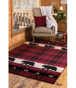 United Weavers Cottage Burgundy 2055-41434 1 ft. 10 in. X 2 ft. 8 in. Rectangle Rug