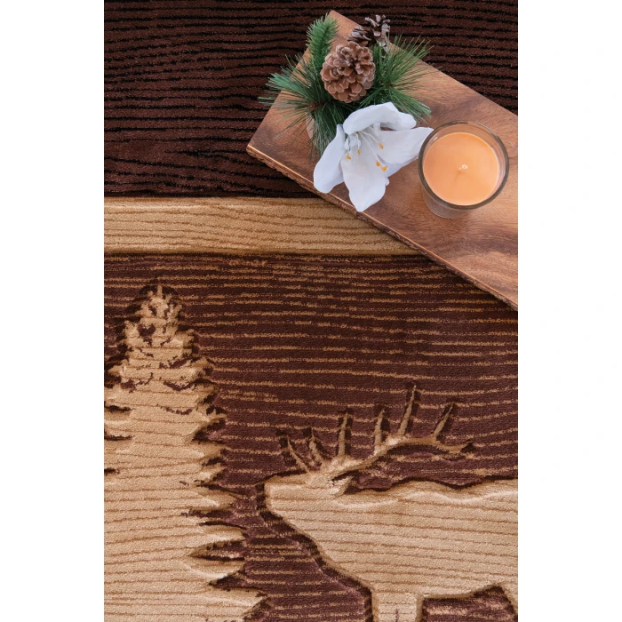 United Weavers Cottage Brown 2055-41750 7 ft. 10 in. X 10 ft. 6 in. Rectangle Rug