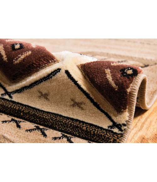 United Weavers Cottage Beige 2055-41826 5 ft. 3 in. X 7 ft. 6 in. Rectangle Rug