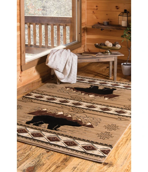 United Weavers Cottage Beige 2055-41826 5 ft. 3 in. X 7 ft. 6 in. Rectangle Rug