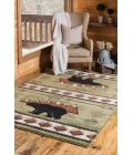 United Weavers Cottage Green 2055-41845 5 ft. 3 in. X 7 ft. 6 in. Rectangle Rug