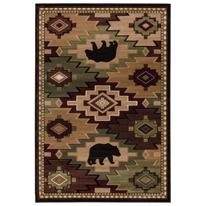 United Weavers Cottage Multi 2055-40175 5 ft. 3 in. X 7 ft. 6 in. Rectangle Rug