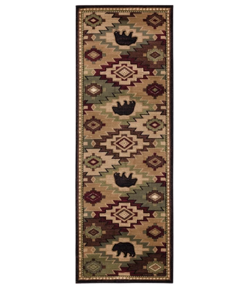 United Weavers Cottage Multi 2055-40175 2 ft. 7 in. X 7 ft. 4 in. Rectangle Rug