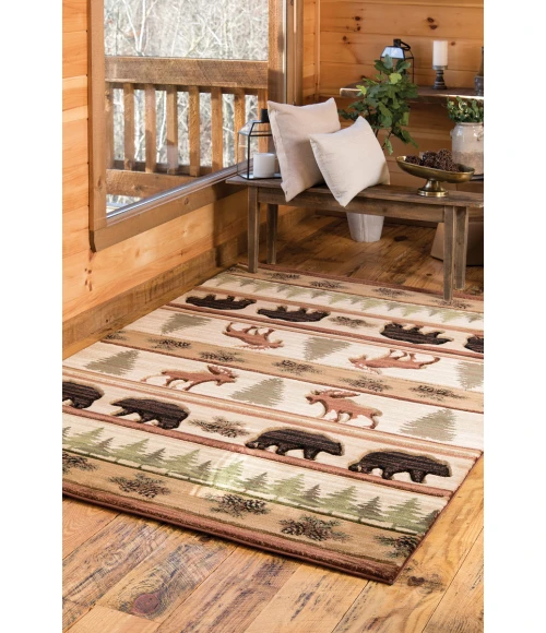 United Weavers Cottage Beige 2055-40226 1 ft. 10 in. X 2 ft. 8 in. Rectangle Rug