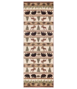 United Weavers Cottage Beige 2055-40226 2 ft. 7 in. X 7 ft. 4 in. Rectangle Rug