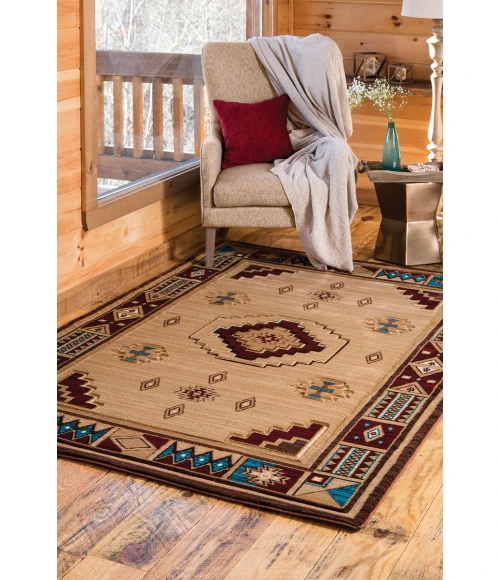 United Weavers Cottage Beige 2055-40326 1 ft. 10 in. X 2 ft. 8 in. Rectangle Rug