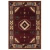 United Weavers Cottage Burgundy 2055-40334 7 ft. 10 in. X 10 ft. 6 in. Rectangle Rug