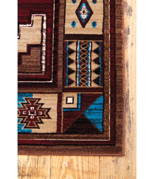 United Weavers Cottage Burgundy 2055-40334 7 ft. 10 in. X 10 ft. 6 in. Rectangle Rug